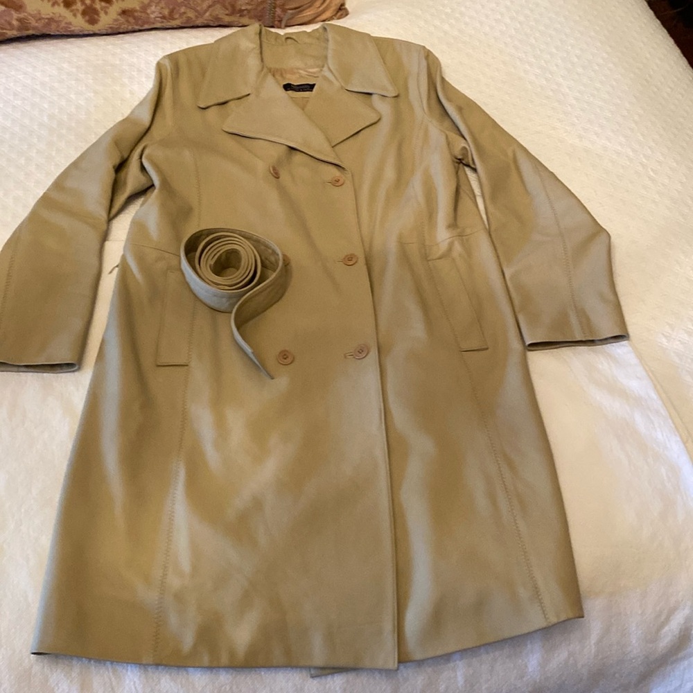 IDENTITY leather coat